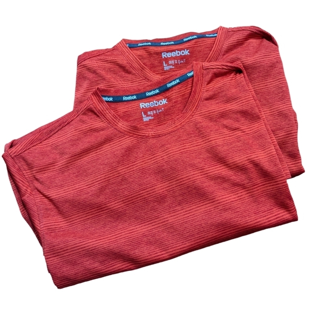 💖 Reebok Bundle Two Women's Size Large Athletic Workout T-Shirts